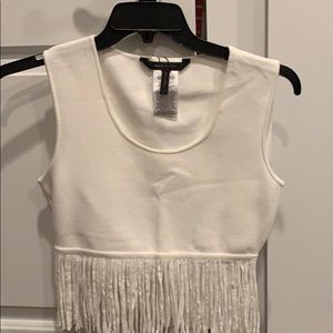 Bcbg fringe top